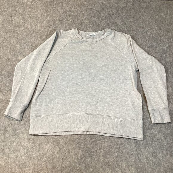 Stateside Women’s Medium Sweatshirt Crew Neck Light Gray Pullover Casual Boho - Picture 7 of 13